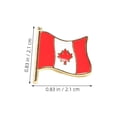 thumbnail image 2 of WHAMVOX  6 Pcs Canadian Maple Leaf Lapel Pin Canada Flag Small Travel, 2 of 6