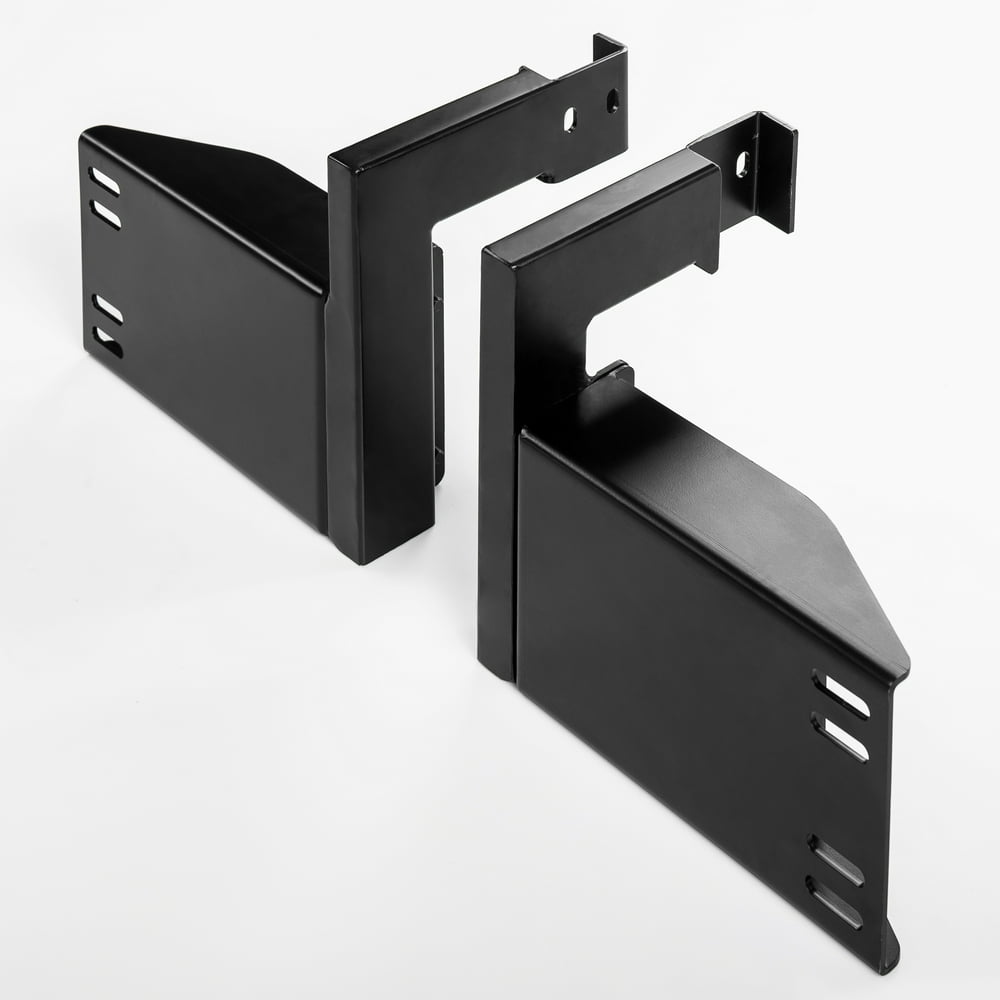 Zinus Jared Black Adjustable Base Metal Headboard Brackets, Set of 2