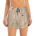 thumbnail image 2 of Balery Tortilla Pantalones cortos deportivos para mujer con forro y dos bolsillos, elásticos, para entrenamiento, gimnasio, yoga-Large, 2 of 7