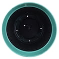 thumbnail image 3 of Garden Elements Indoor/Outdoor Glazed Brushed Happy Plastic Planter, Large, Dark Aqua, 15", 3 of 4