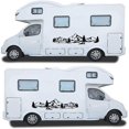 thumbnail image 3 of Juego de 2 pegatinas de vinilo decorativas CHAO universales para autocaravanas furgonetas y caravanas, 3 of 5