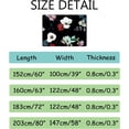 thumbnail image 3 of GZHJMY Soft Foam Nursery Area Rugs Wide Vintage Floral Red White Tulips Leaf Non Slip Play Mats for Kids Boys Girls Playing Room Living Room72x48 inch Carpet Runner, 3 of 6