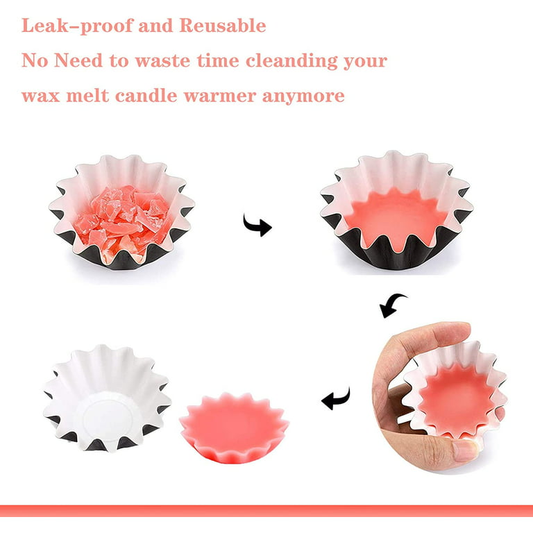 Wax Melt Warmer Liners Reusable & Leakproof Candle Warmer Liners Wax Tray for Scented Wax,Electric Wax Warmers, Plug in Warmers, Candle Warmer,Wax