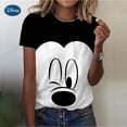 thumbnail image 2 of 2023 Summer Women's Tee Harajuku Disney Mickey Mouse Print T-Shirts Casual Blouses Everyday Pullovers Female T-Shirt Streetwear150 Gao Jinjia LED, 2 of 2