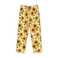 thumbnail image 5 of Balery Yellow Polka Dot Sunflower print Men's Pajama Pants,Ultra Lightweight Pjs,Lounge Pant-Medium, 5 of 9