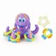 thumbnail image 3 of Baby bath water toy - Floating Octopus Toy with 5 Hoopla Rings - Baby Bath Toy for Boys and Girls - 18+ Months - Purple, 3 of 5