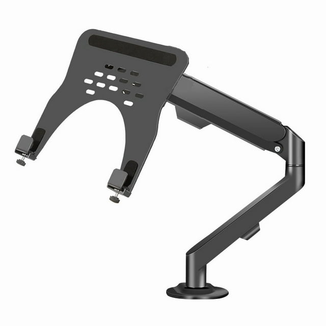 Monitor Arm + Laptop Holder, Full Motion Stand For 10-16" Laptops And 13-32" Computers LED LCD Screen Supports Tilt And Rotation ,Easy to Use