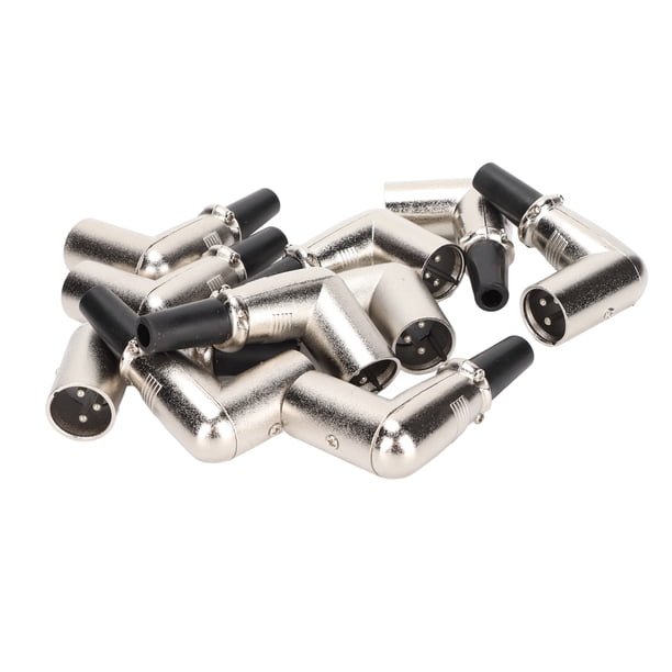 Conector macho XLR, conector macho XLR, clavija acodada, clavijas XLR, conector macho XLR diseñado para profesionales