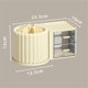 thumbnail image 3 of Makeup Brush Holder Organizer with 2 Drawers,360°Rotating White, 3 of 5