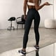thumbnail image 4 of Pantalones deportivos ajustados de cintura alta de punto para mujer, pantalones casuales de moda de primavera para mujer, 4 of 5