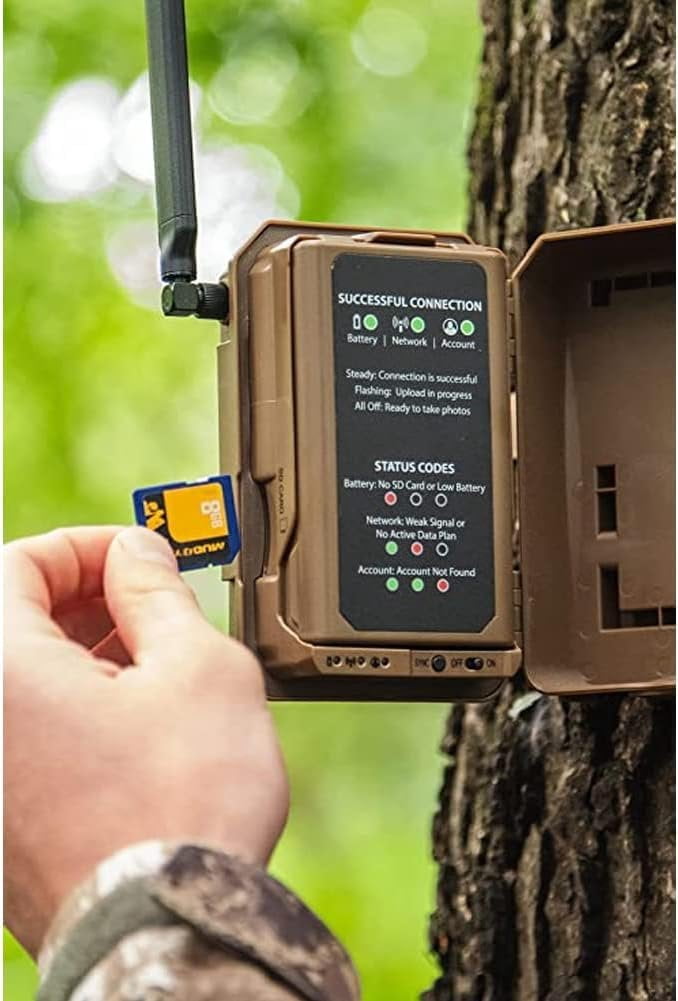 MUDDY Merge 3-Pack Cellular Trail Cameras  26MP, LTE Dual SIM, Color Night Vision, App Control  Includes 3 Cameras for Ultimate Coverage, SD Cards, and Cleaning Cloth 6PK