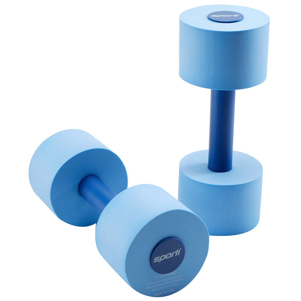 Sporti Aquatic Fitness Light Dumbbells Water Weights (Blue) Walmart