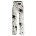 thumbnail image 4 of Dwralegc Halloween Pajama Pants Women Long Bottoms Casual Pajama Pants Elastic Waist Cute Halloween Printed Soft Pj Pants Gray XL, 4 of 7