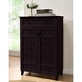 thumbnail image 4 of Baxton Studio Glidden Dark Brown Wood Modern Shoe Cabinet (Tall), 4 of 4