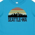 thumbnail image 4 of Inktastic Seattle Washington Skyline Sunset Boys or Girls Baby T-Shirt, 4 of 5