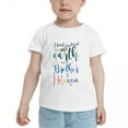 thumbnail image 2 of Hand Picked for Earth By My Brother In Heaven Cute Toddler Tshirts for Boys Girls (White, Youth M), 2 of 5