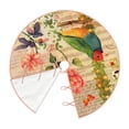 thumbnail image 3 of Bingfone Christmas Tree Skirt Mat Christmas Decoration Interior 48"-Vintage Bird, 3 of 8