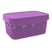 Caja con Tapa Plastic Trends Modelo Paris Capacidad 4.5Lts Color Morado 1 Pieza