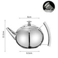 thumbnail image 1 of 1/1.5/2L teapot tea maker heatable jug with removable stainless steel strainer, 1 of 6
