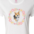 thumbnail image 4 of Inktastic Corgi Wreath for Dog Lovers Women's T-Shirt, 4 of 5