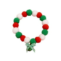 Festive Bow Pet Collar For Small Medium Dogs Christmas Winter Holiday Decoration Comfortable Adjustable 25-30cm Gift For Pet Lovers