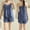 Navy, variant on Sentmoon 2 PCS Womens Pjs V Neck Sleep Shirt Sleeveless Relaxed Breathable Spaghetti Strap Solid Color Night Gowns for Adult Women Fashion for Vacation Yellow XL