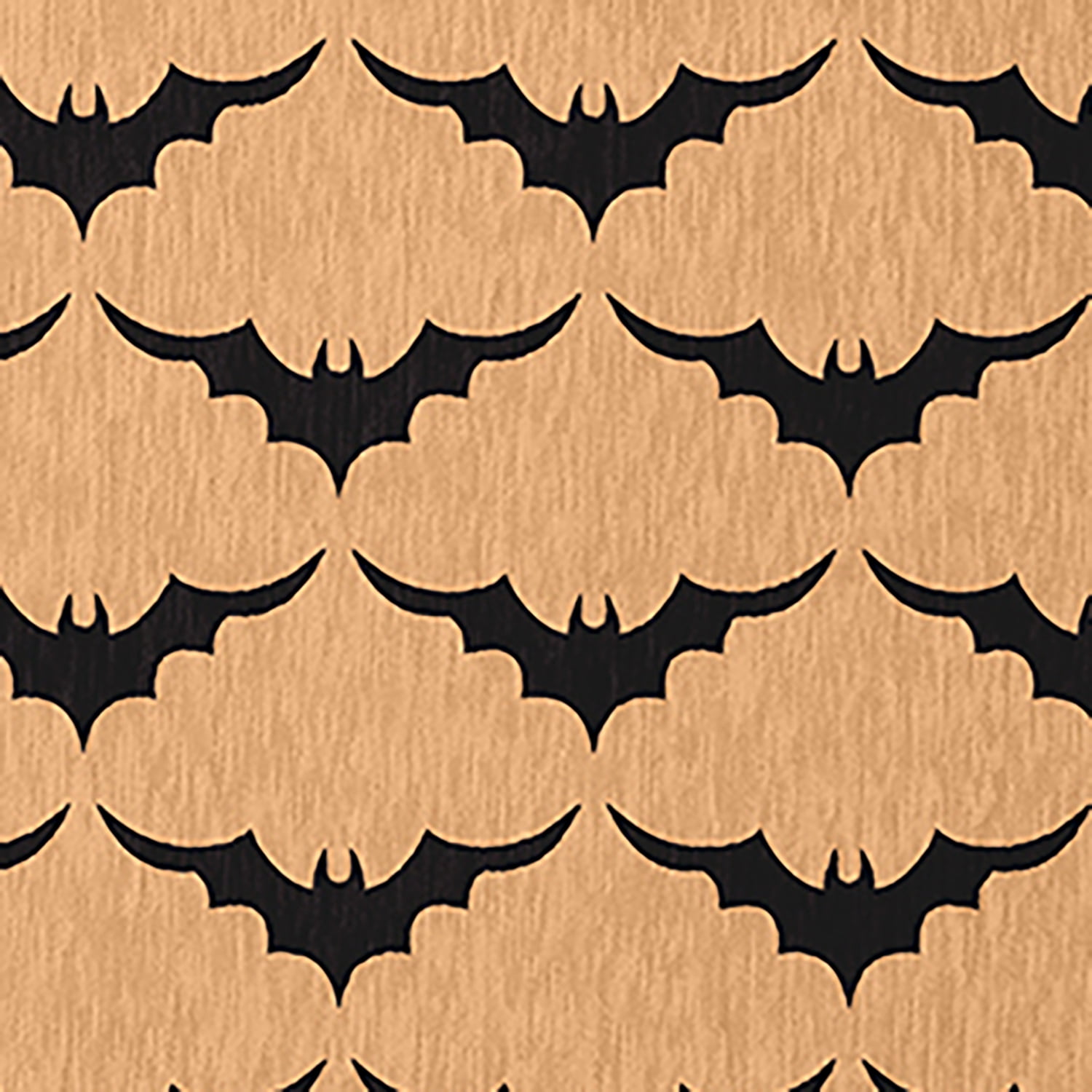 Simply Daisy Bat Colony Pale Gold Halloween Chenille Area Rug, 18" x 30"