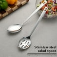 thumbnail image 3 of ReaNea Silver Cooking Spoon Set, Stainless Steel Kitchen Cooking Serving, Solid Spoon and Slotted Spoon Pack of 2, 3 of 7