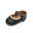 thumbnail image 3 of BESLY 0-18M Toddler Baby Girls Shoes Leather Flats with Bowknot Infant Princess Dress Shoes, 3 of 5