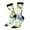 3 Black, variant on Cartoon Frogs Pattern Sport Socks for Women and Men Crew Socks Sporty Calf Socks Casual Socks