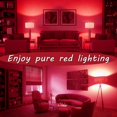 thumbnail image 4 of LED Light Bulb  5 Watts (40W Equivalent) A15 Lamp E26 Medium Base  Dimmable  Bedroom Night Light Party Decoration; Red Light  4-Pack, 4 of 5