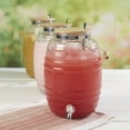 thumbnail image 4 of 9.2 Liter Jaron Vitrolero Glass Beverage Drink Dispenser Set Agua Frescas Lemonade with Ladle, 4 of 7