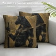 thumbnail image 3 of Orinice Costume Sword Graphic Decorative Throw Pillow Cover for Home Couch Living Room Bed Sofa, Short Plush, 1PC 12x12in, 3 of 5