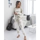 thumbnail image 3 of Conjunto de Jogger de Dos Piezas para Mujer PRETTYGARDEN Loungewear Caqui XL, 3 of 5