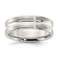 thumbnail image 6 of 925 Sterling Silver 7mm Brushed Fancy Band Ring Size 8.5, 6 of 7