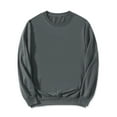thumbnail image 5 of INSPIRE CHIC Chandail en Molleton Décontracté à Manches Longues pour Hommes Couleur Unie Basique Col Rond, 5 of 5