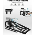 thumbnail image 2 of Towallmark 2PCS 5 Ton Car Ramps, Vehicle Ramps, Car Lift Ramp, 11060LBS Capacity Heavy Duty with 9.3 to 14 Inch Adjustable Height for Oil Changes Home Garage Use, Black, 2 of 6