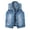 Light Blue, variant on Womens Denim Jacket Jean Jacket Solid Color Long Sleeveless Button Down Hoodless Coat Clothes