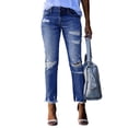 thumbnail image 2 of LYMAYTER Jeans for Women Skinny Stretchy Long Jeans Soft Slim Fit Distressed Denim Pants Comfy Classic Jeans S-2XL, 2 of 8