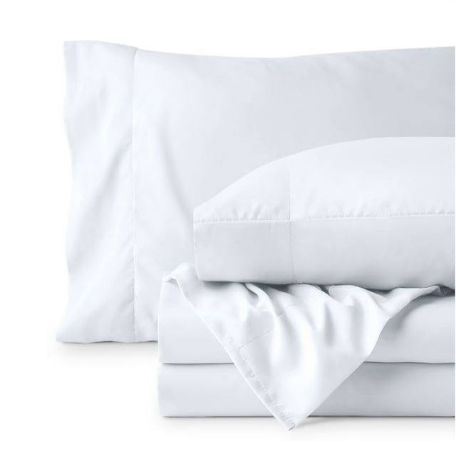 Ivy Union Microfiber Sheet Set - Breathable - Deep Pocket, Queen, White