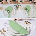 thumbnail image 2 of Green Cloth Napkins, Minimalist Solid Color Modern Abstract Washable and Reusable Dinner Napkins Set of 4, Table Napkin for Kitchen Party Birthday Wedding Hotel Housewarming 20"x20", 2 of 8