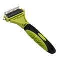 thumbnail image 2 of TIMIFIS Cat Pet Supplies Cats Dogs Dematting Undercoat Rake Grooming Rake 2 Sided Pet Comb Stripper BrushFall/Winter, 2 of 6