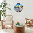 thumbnail image 4 of Beach Wall Clock Battery Operated 14 Inch Silent Blue Ocean Sunset Clocks Modern Wall Clock for Living Room Bedroom Decor, 4 of 7