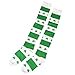 thumbnail image 3 of Rinco St. Patrick's Day Party Shamrock 2pc Knee-Highs, Green White, One Size, 3 of 4