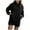 Black, variant on Scyoekwg Womens 2 Piece Sets Casual Sets Long Sleeve Sweatshirt Shorts Matching Outfits Fashion Sweatsuit Tracksuit (Wine,L)
