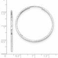 thumbnail image 2 of 14k White Gold Square Tube Endless Hoop Earrings Round, 2 of 6