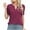 Wine, variant on Women Tops Savings Sawvnm Summer Tops Shirt for Women Women's Short Sleeved Solid Color Round Neck T-shirt Top Ladies Tops and Blouses