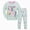 H036-Green, variant on NOLDARES Kids Boys Girls Pajamas 2 Piece Long Sleeve Print Top and Pants Set Pjs Sleepwear Little Boys Girls Fall Winter Loungewear Set(H036-Green)