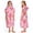 Pink Flower, variant on Catalonia Kids Hooded Poncho Towel, 100% Cotton Absorbent Changing Robe for the Beach, Pool, and Bath, Cute Gifts for Childrens (Boys and Girls), Green Stripe
