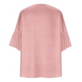 thumbnail image 5 of Women's Kimono Cardigan 3/4 Sleeve Chiffon Lightweight Open Front Beach Cover-Up | Baberdicy | Women Chiffon Kimono Cardigan 3/4 Sleeve Chiffon Open Front (Rose Gold | M), 5 of 5